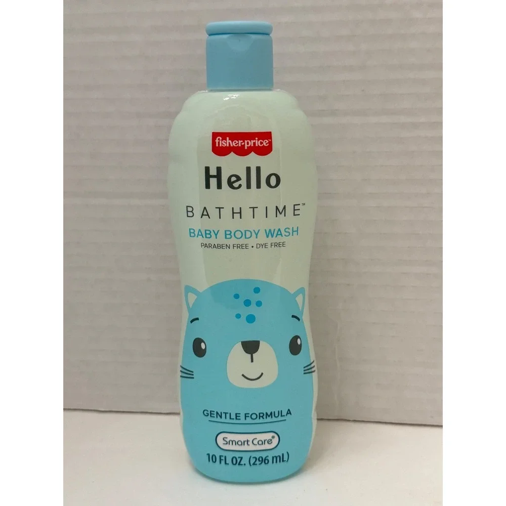Fisher-Price Hello Bathtime Baby Body Wash 10oz Paraben Dye Free Gentle Formula